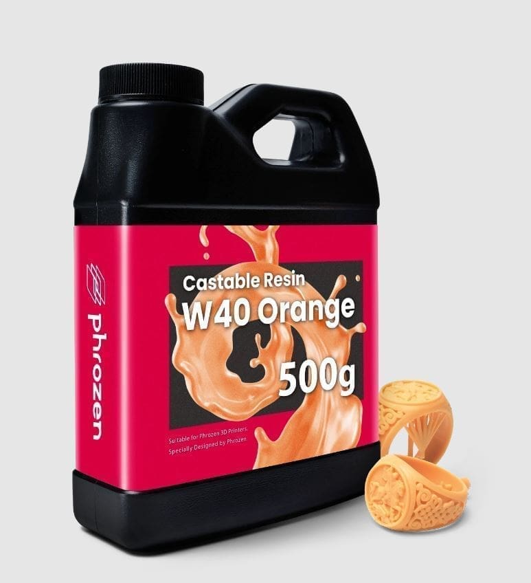 w40-orange Phrozen Castable Resin W40 Orange - Image 1