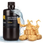 Water Washable Resin 2.0 Yellow ELEGOO Colored Yellow Resin for Washing in Water
